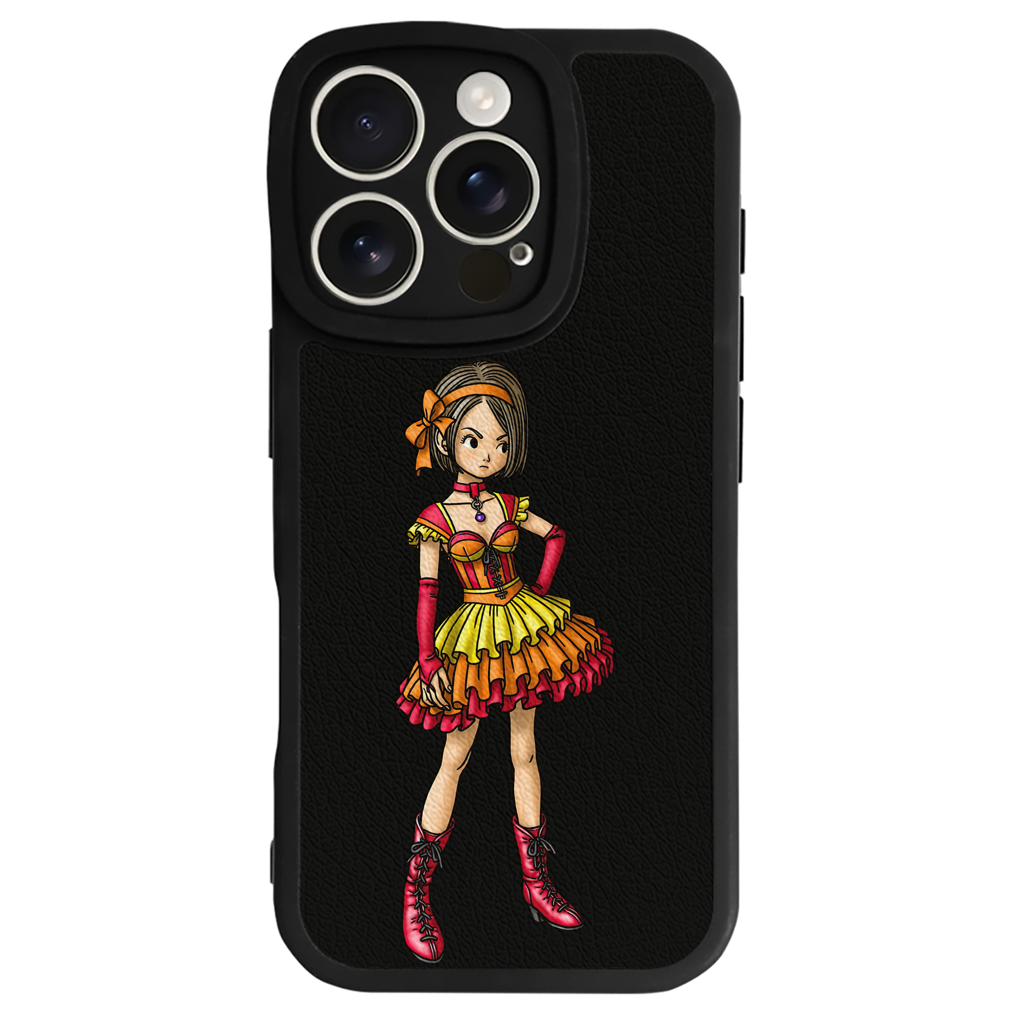 （画像用） ドラゴンクエスト Doragon Kuesuto Dragon Quest 【iPhone 16シリーズ対応】シリコンスマホケース（レザー調） 材質：シリコン
